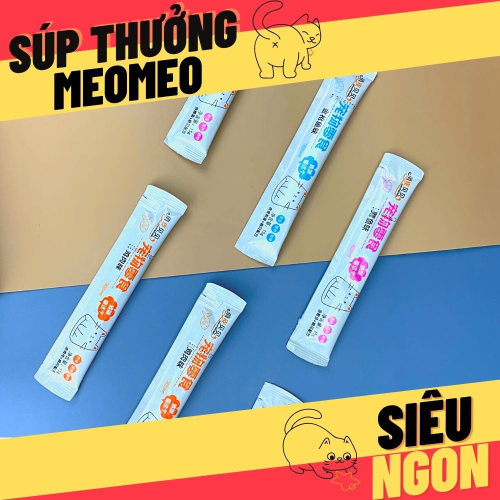 🦴SÚP DINH DƯỠNG CHO MÈO KCAT-cao cấp vị cá ngừ, cá hồi, thịt bò - pate cho mèo tất cả các giai đoạn ⚛️♋️