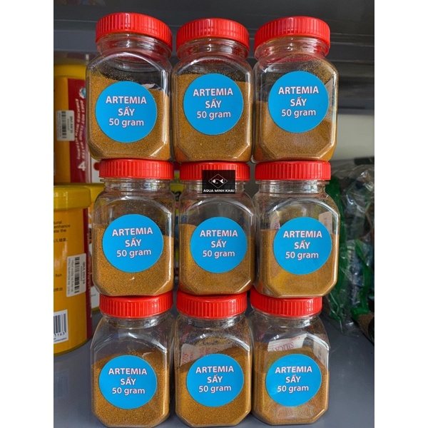 Artemia tách vỏ sấy khô - thức ăn cho cá đầy dinh dưỡng 50g, 80g