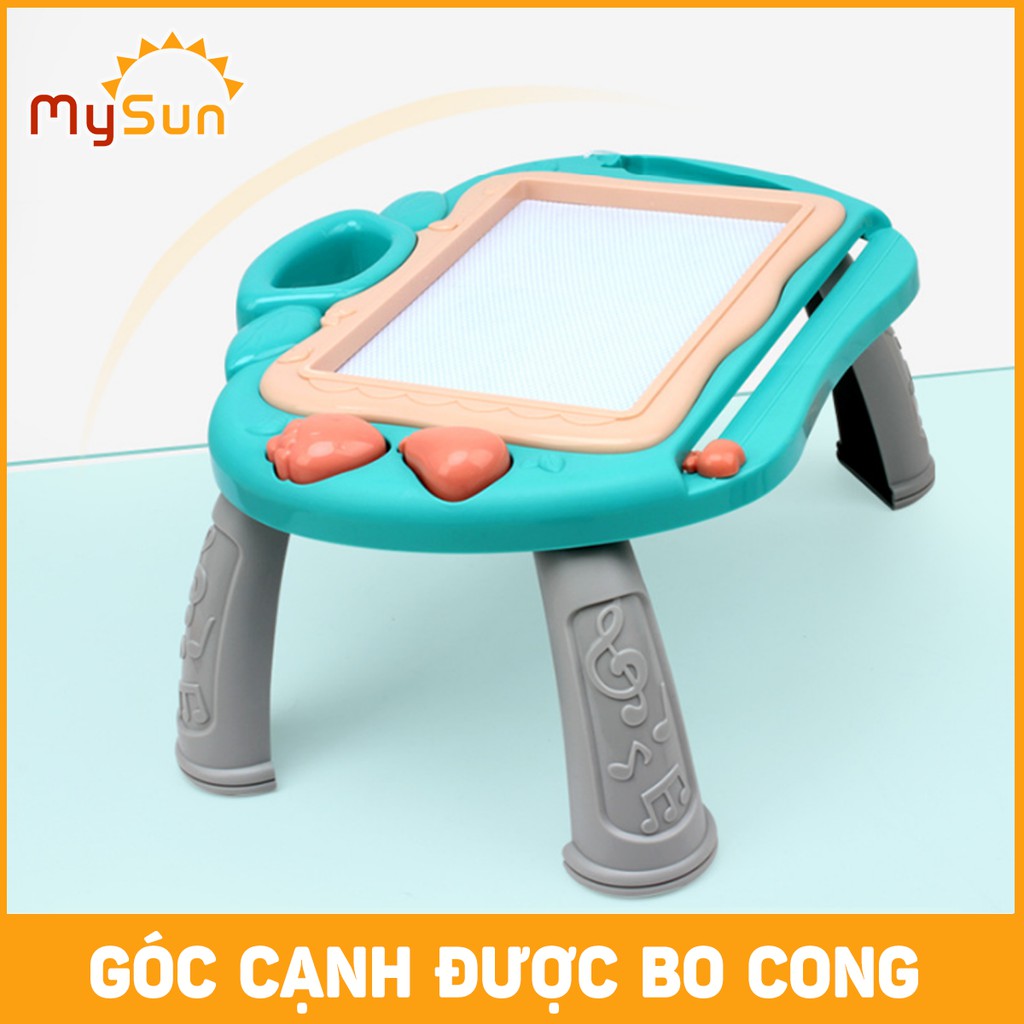 Bảng vẽ nam châm từ tính TỰ XÓA cho bé thông minh điện tử có chân bàn đa năng MySun