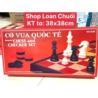 CỜ VUA QUỐC TẾ NAM CHÂM CỠ LỚN 36CM