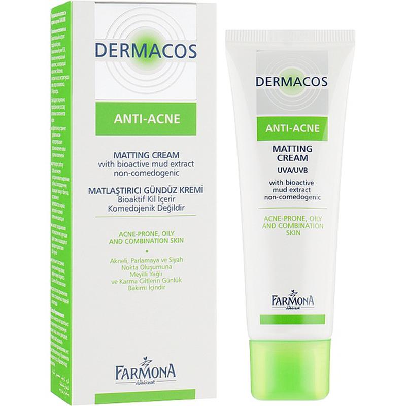 Kem dưỡng da mụn kiềm dầu giảm bóng nhờn Farmona Dermacos Matting Cream 50ml