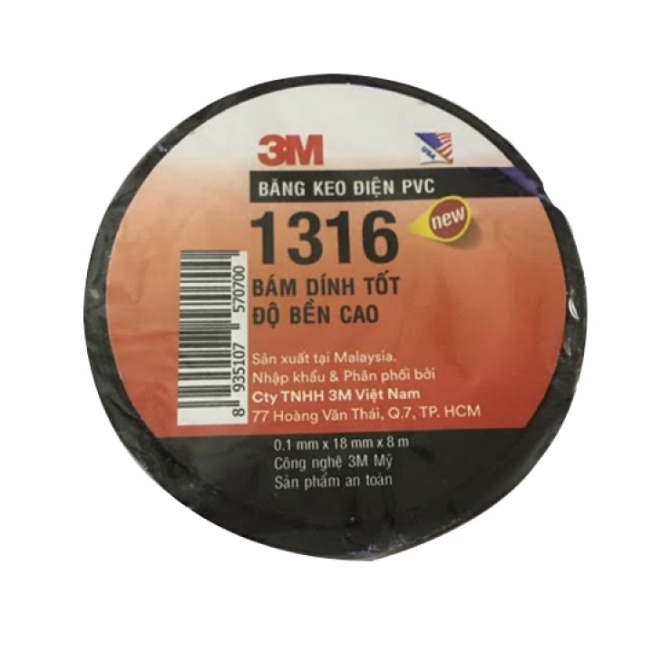 Băng Keo Điện Hạ Thế , Cách Nước 3M Temflex 2155 khổ 19mm x 6.7m