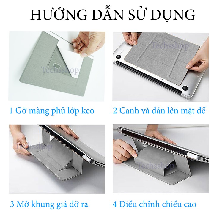 Đế tản nhiệt laptop gấp gọn - Giá đỡ tản nhiệt laptop vô hình, cho máy tính xách tay,ipad