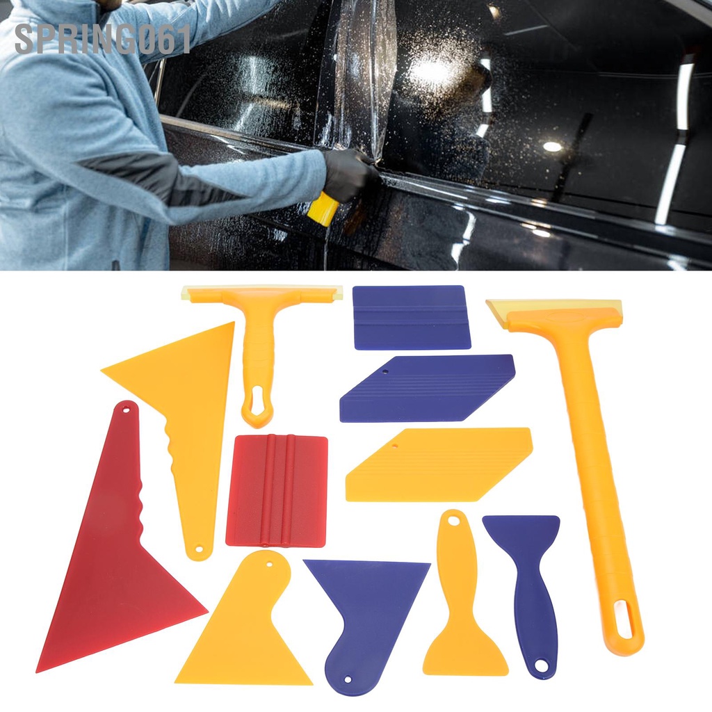 Bộ 12 Dụng Cụ Cạo Phim Dán Cửa Sổ Xe Hơi Thay Đổi Màu Sắc Tiện Lợi