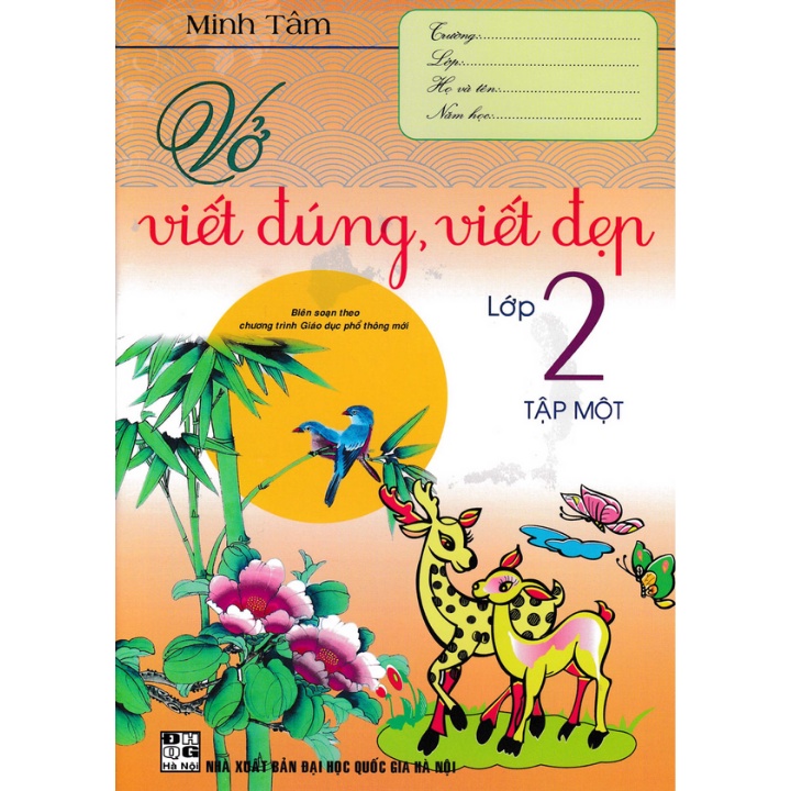 Sách - Combo Vở Viết Đúng, Viết Đẹp Lớp 2 (Biên Soạn Theo Chương Trình Giáo Dục Phổ Thông Mới) (Bộ 2 Cuốn)