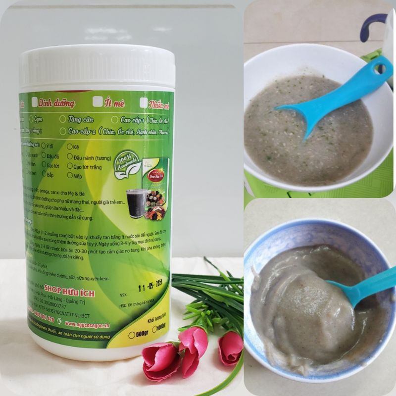 BỘT ĂN DẶM CHO BÉ (CÓ ATVSTP) GỒM 6- 8 LOẠI DINH DƯỠNG 500GR