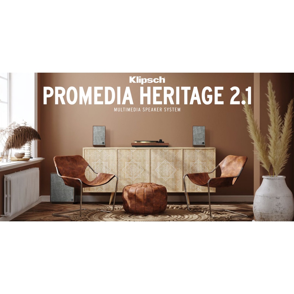 Klipsch ProMedia Heritage 2.1 BT | Dòng Loa Vi Tính Cao Cấp 2.1 Bán Chạy Nhất Của Thương Hiệu Klipsch_Hoa Kỳ