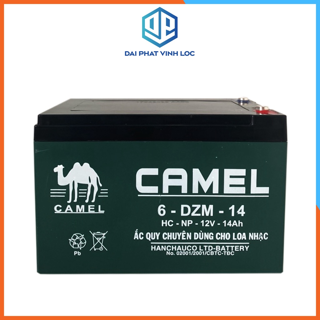 Bình Ắc Quy CAMEL 12V-14Ah Cao Cấp Dùng cho loa kéo, Xe Đạp Điện, Xe Điện...