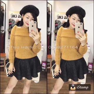 Áo Len Lông Trễ Vai Hàng Quảng Châu_Xưởng May Quang Anh