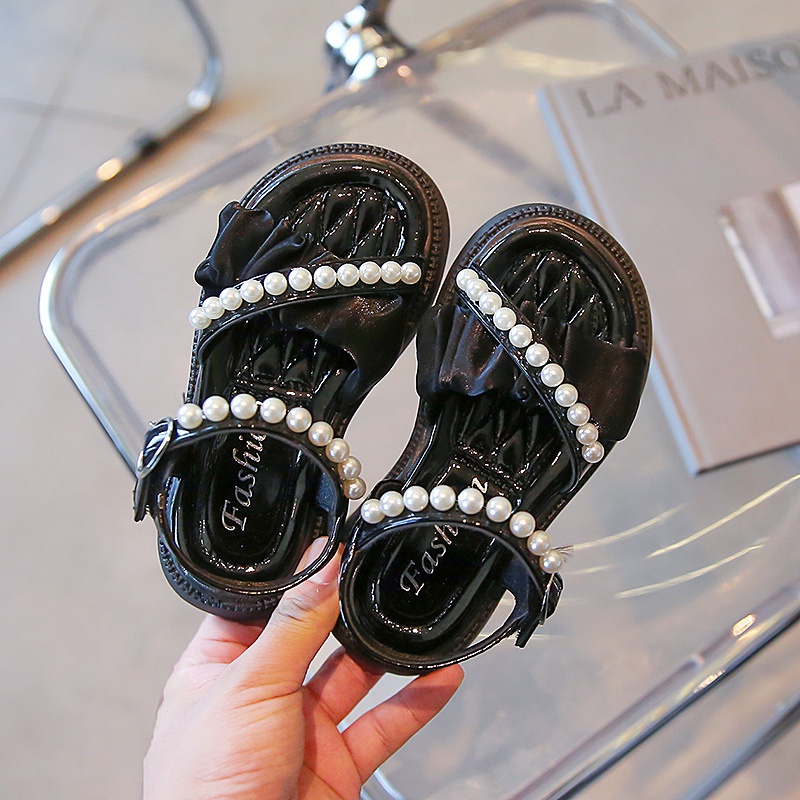 Giày Sandal Công Chúa Thời Trang Hàn Quốc Đáng Yêu Dành Cho Bé Gái 3-16 Tuổi