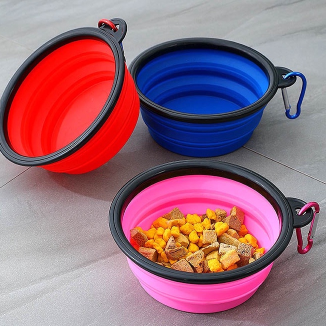 Bát đựng nước, thức ăn cầm tay cho chó mèo, Z12