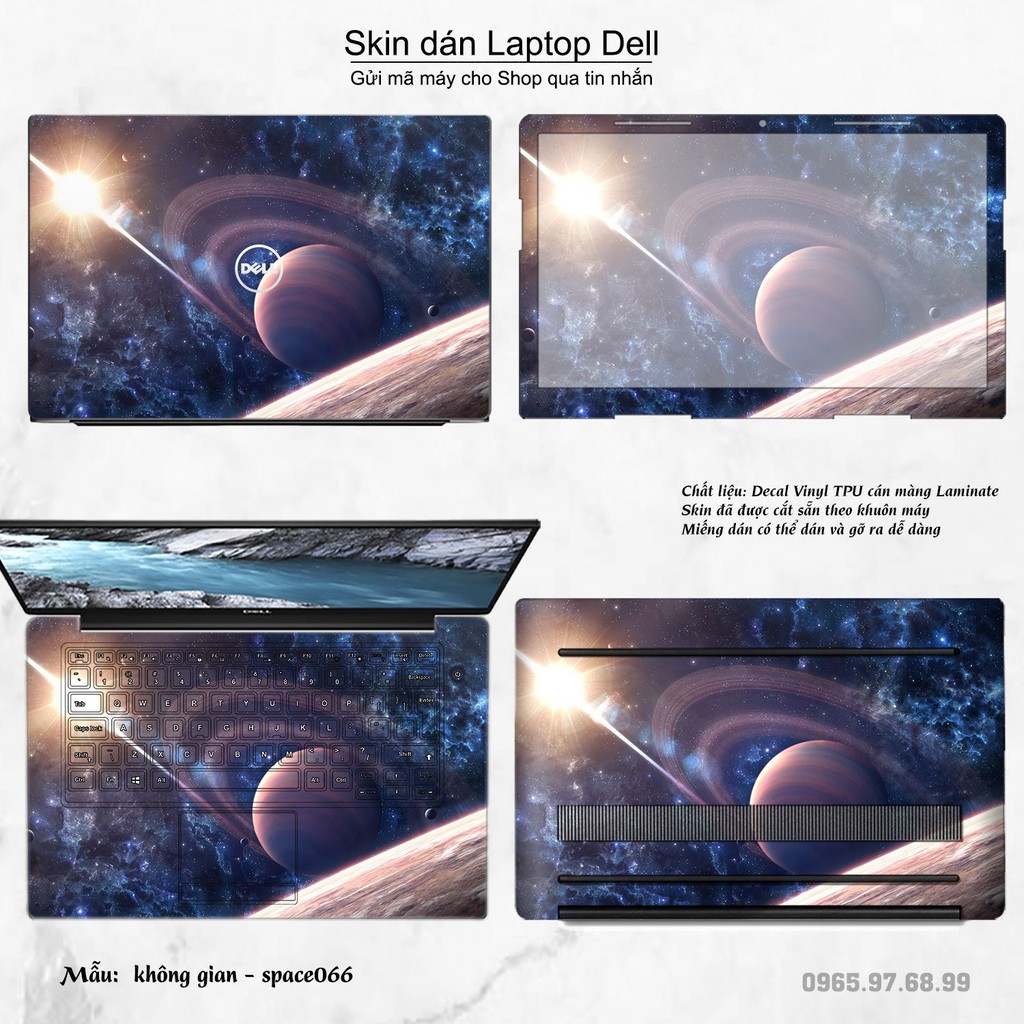 Skin dán Laptop Dell in hình không gian nhiều mẫu 11 (inbox mã máy cho Shop)