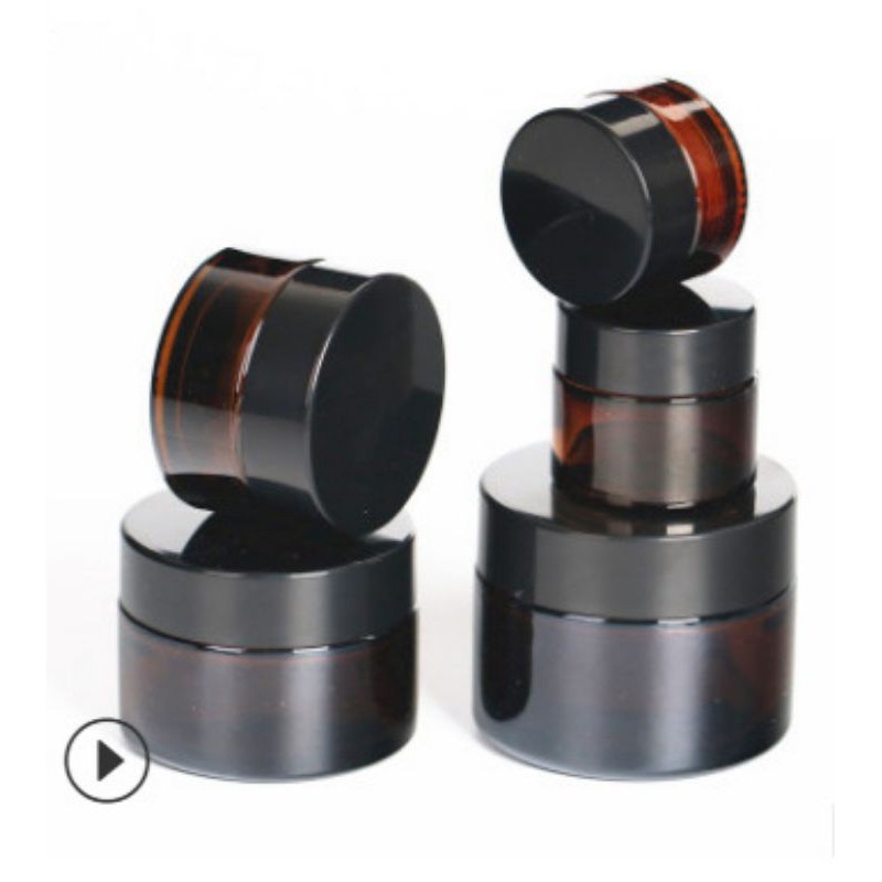 Hủ Đựng Kem ❤ TOP GIÁ RẺ ❤ Hũ chiết kem thủy tinh nâu 5g/10g/15g/20g - Hũ đựng mỹ phẩm , phụ kiện du lịch