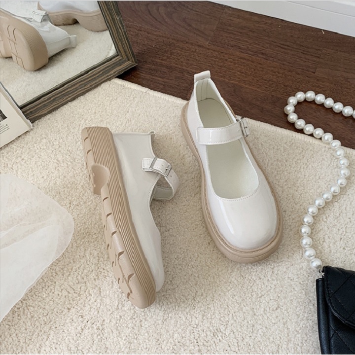 Giày Nữ LOLITA Da Bóng Cao Cấp Năng Động Trẻ Trung Đế Bằng- GN402