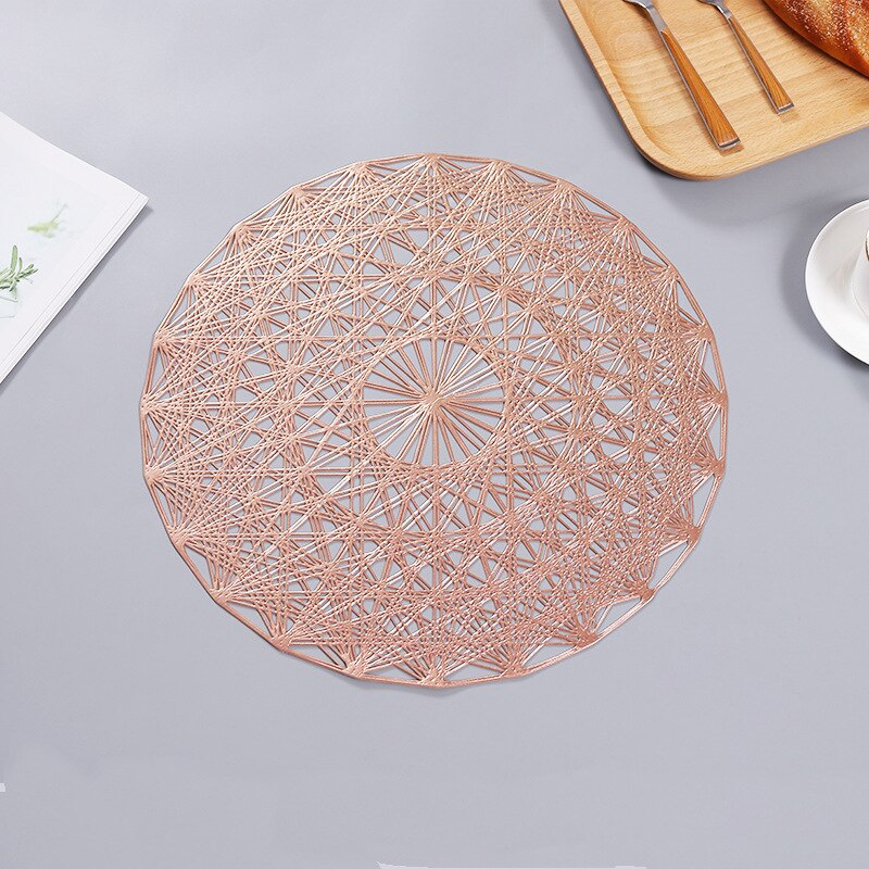 Round Table Mats Insulated High Temperature Resistance Waterproof Placemat