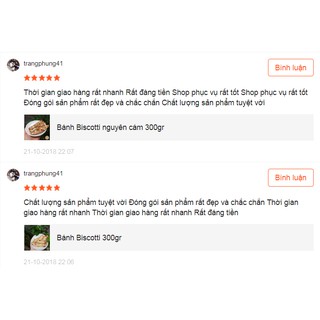 Bánh Biscotti nguyên vị