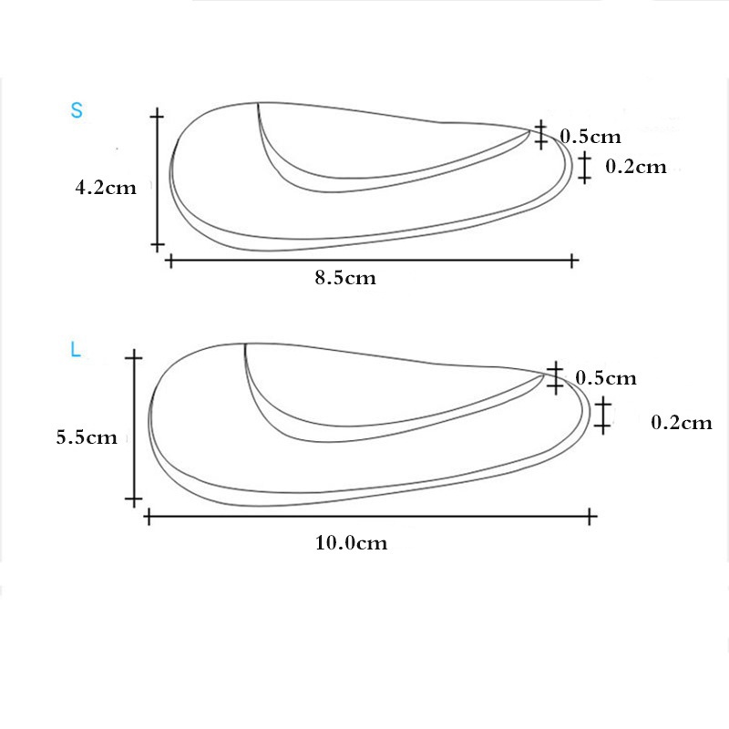 Đế lót giày silicone hỗ trợ chỉnh hình bàn chân phẳng chuyên nghiệp