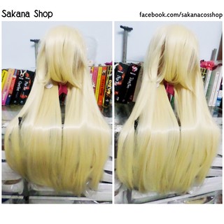 Tóc giả cosplay 80cm vàng sữa