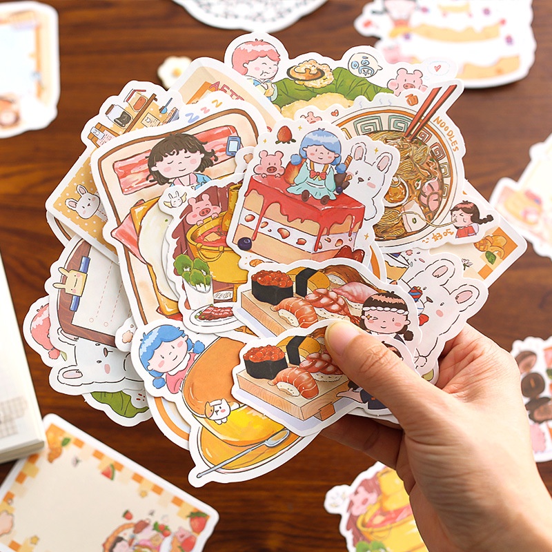 Set 30 Giấy Ghi Chú Họa Tiết Hoạt Hình Sáng Tạo