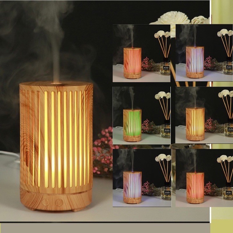 Máy Phun Tinh Dầu Hàng Cao Cấp Trụ Cây 7 Màu Nghệ Thuật Tậng Kèm Tinh Dầu