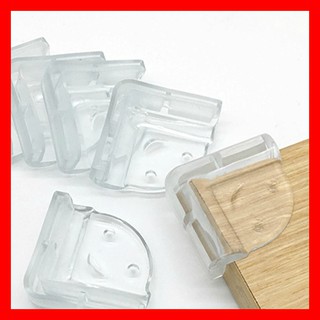 COMBO 4 Miếng Bọc Góc Bàn Kính Bằng Silicon Trong Suốt