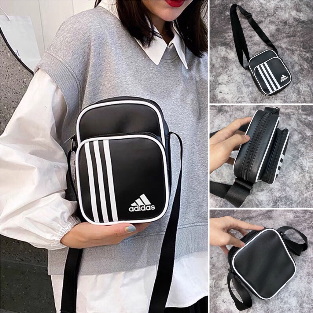 ⚡️ Túi Đeo Chéo Adidas Vintage Mini Bag - Black HÀNG XUẤT DƯ FULL TEM TAG