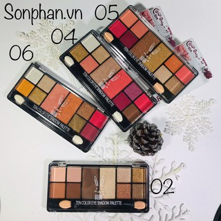 Phấn Mắt 10 Ô Màu Nhũ Lì Cá Tính Boub Popular Color NO.7067 (Ảnh Thật)