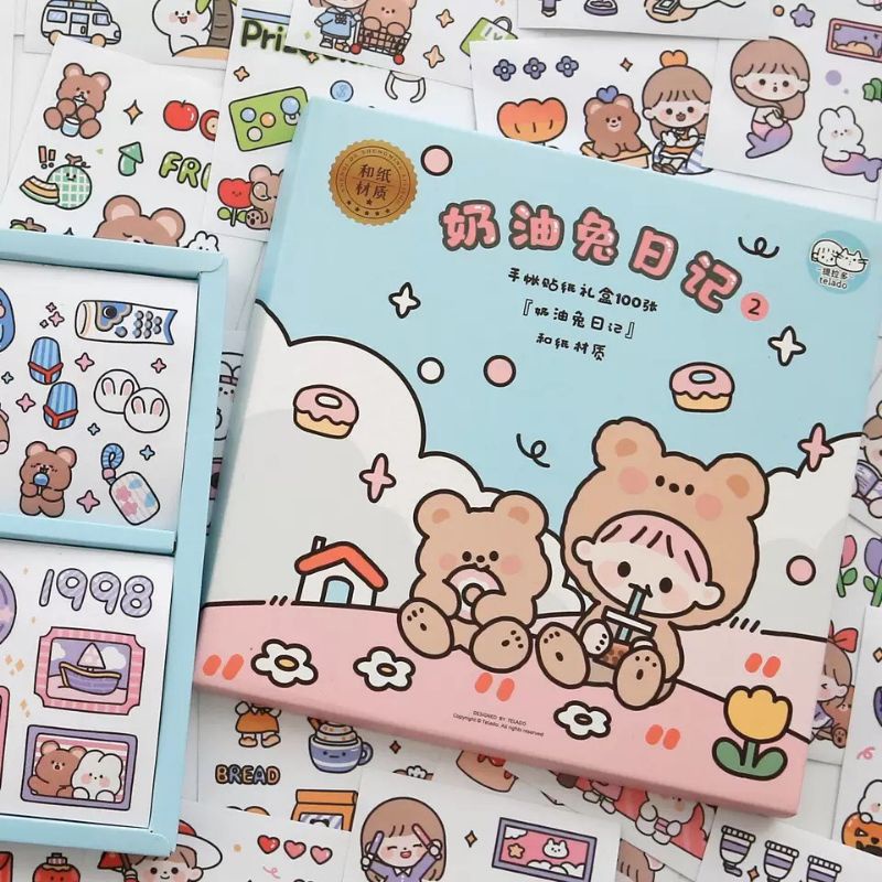 Combo 5 Tấm Sticker Ngẫu Nhiên Trang Trí Sổ Bullet Journal