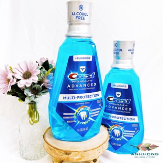 Nước Súc Miệng Crest 3D Pro Health Advantage Stronger Teeth For A Healthier Mouth With Extra Deep Clean (1L)