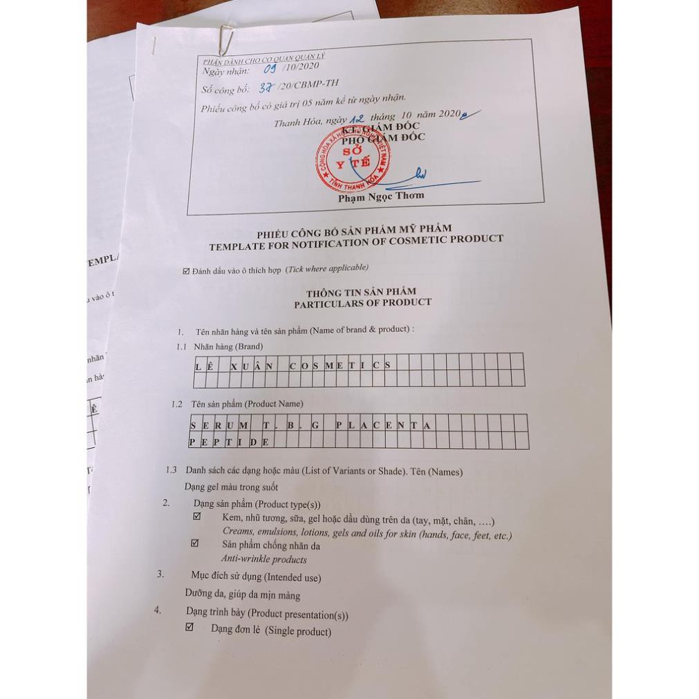 Serum Tế Bào Gốc Placenta Petide Lê Xuân,Chống lão hóa da, xóa nếp nhăn hiệu quả | BigBuy360 - bigbuy360.vn