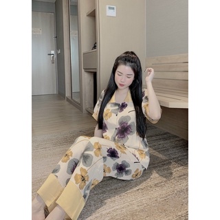 Đồ Bộ pijama mango tay dài chất đẹp, đồ bộ mango