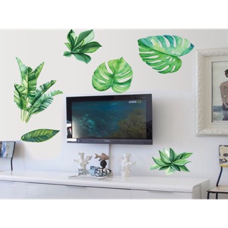 Decal dán tường lá cây 01