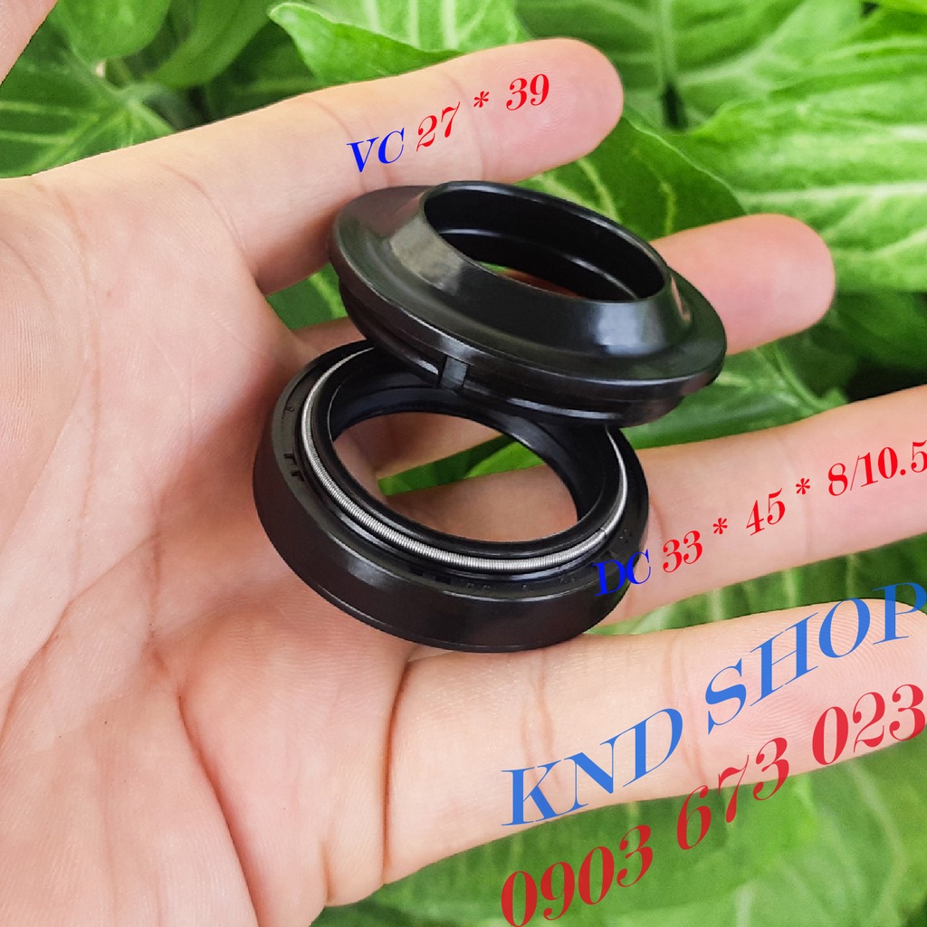 Phớt chắn bụi phuộc trước cho Honda SH, Dyland, @,...phụ tùng xe máy loại vòng đệm cao su VC 33*45 | KND Shops