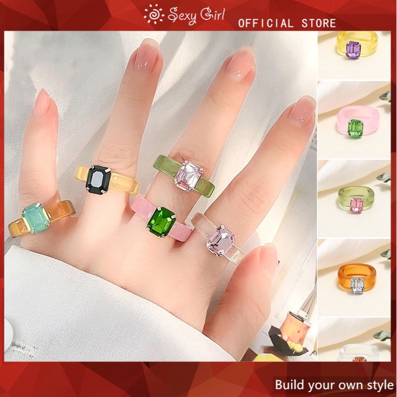 Nhẫn Đeo Tay 17 Kiểu Dáng Trong Suốt Thời Trang Cá Tính