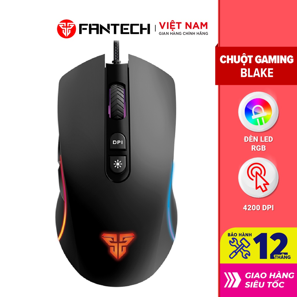 Chuột Gaming Có dây Fantech X16 THOR II 4200DPI LED RGB 16,8 Triệu Màu 6 Phím Macro Có Phần Mềm Tùy Chỉnh Riêng