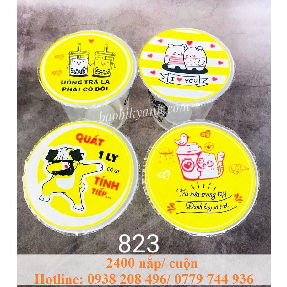 Màng ép ly/ Keo dán miệng ly, cuộn ép ly