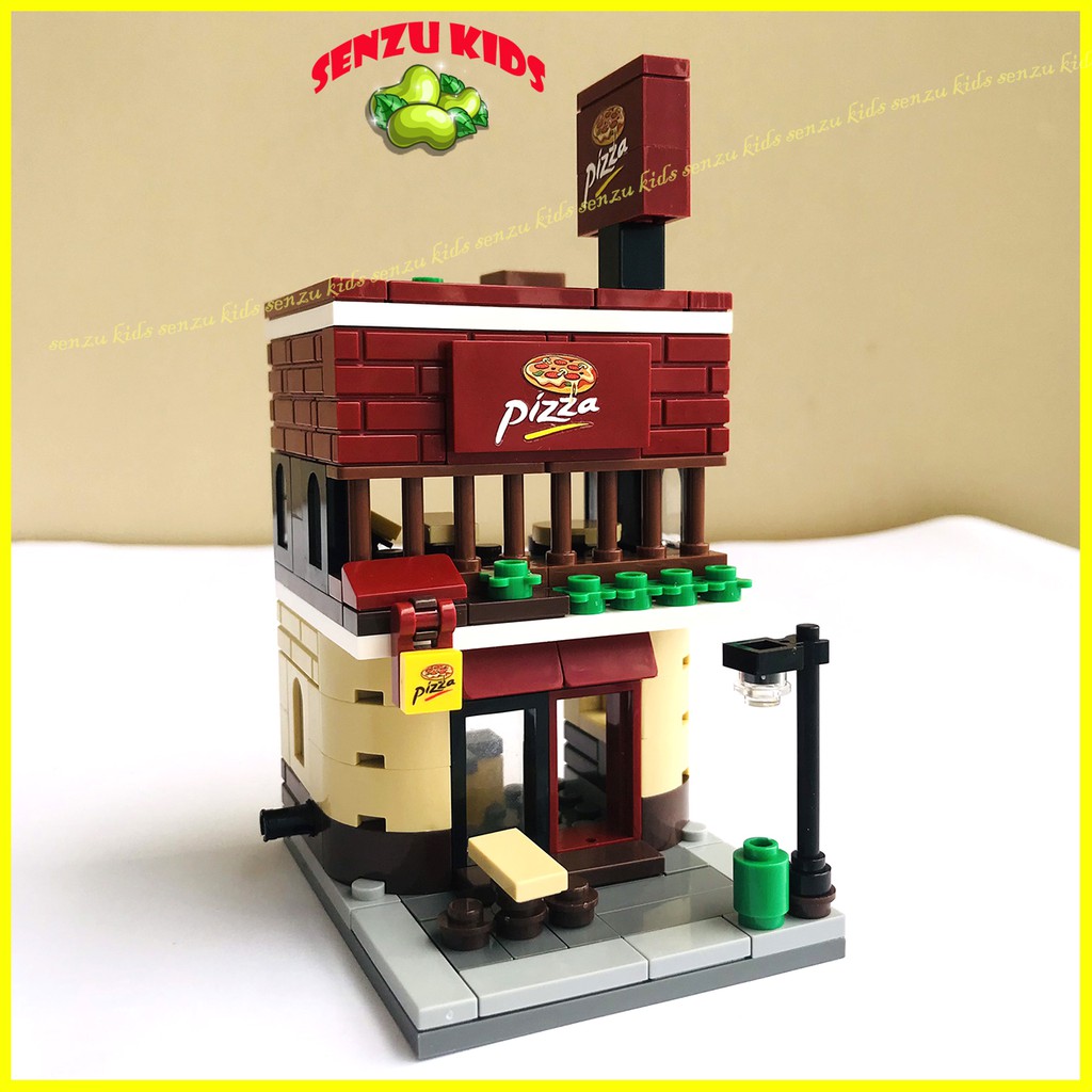 Đồ chơi xếp hình lego toà nhà SENZUKIDS lắp ráp mô hình cửa hàng nổi tiếng loại to