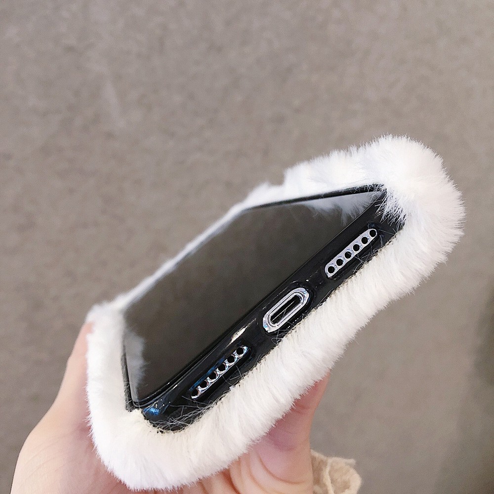 Ốp Điện Thoại Lông Nhung Hình Mèo Cho iPhone XS Max XR X 12 13 11 Pro Max 6 6s PLUS 7 8 PLUS