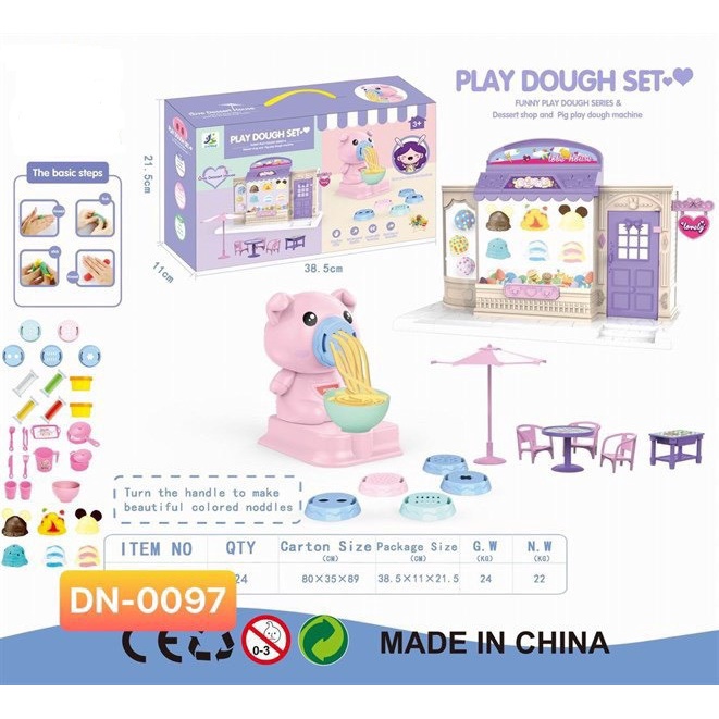 ĐỒ CHƠI LÀM MỲ TỪ ĐẤT NẶN CHO BÉ PLAY DOUGH SET