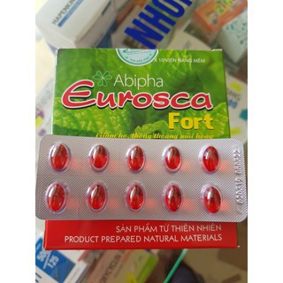 Eurosca, Eurosca Fort Abipha - Giảm ho, thông mũi, giảm triệu chứng đau họng, cảm lạnh