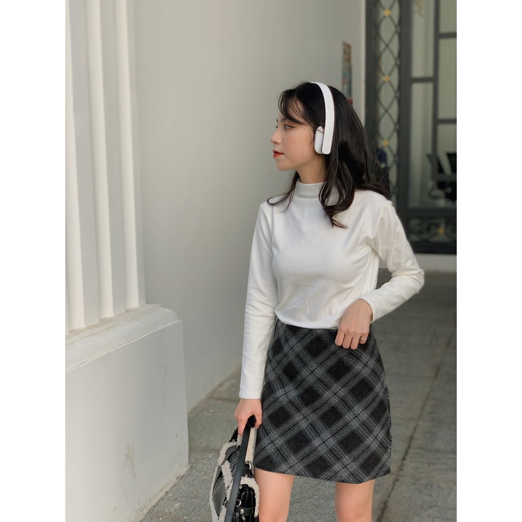 áo thun trơn cotton cổ lọ AP457 1994CLOSET