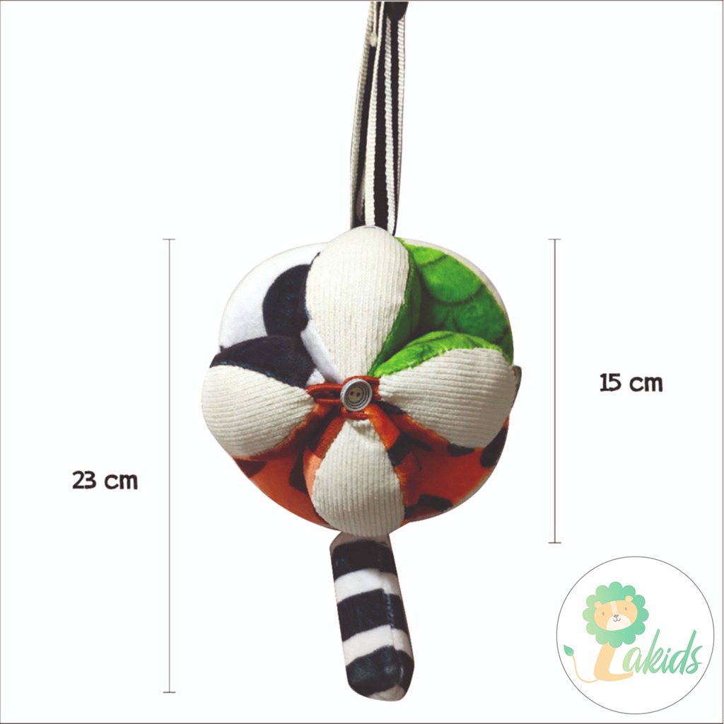 Bóng múi vải Montessori PiPo cho trẻ sơ sinh hỗ trợ luyện chân và phát triển thị giác - Lakids
