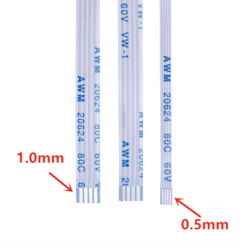 Set 10 Dây Cáp ffc fpc 200mm 1.0mm 4 / 6 / 8 / 10 / 12 / 14 / 16 / 18 / 20 / 24 / 26 / 30 / 40 / 50 / 60Pin