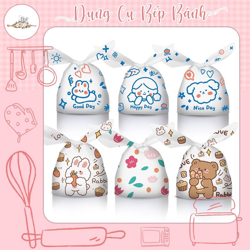 Túi Cột Tai Thỏ Cute Đựng Bánh Kẹo ( Sản phẩm bán lẻ)