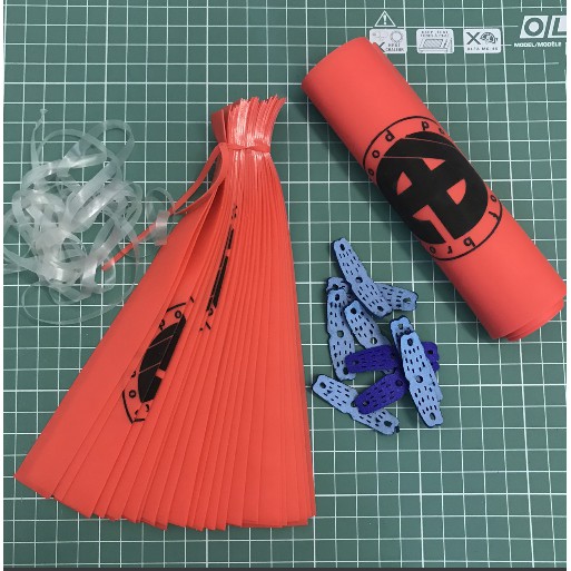 combo 40 sợi chun cắt sẵn ae band màu đỏ 0.55mm tặng kèm 10 miếng da và dây buộc + dụng cụ luồn thun
