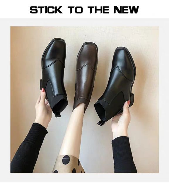 Order boots cao cổ mix vải chun dày hot nhất thi đông 2019, hàng quảng châu loại đẹp | BigBuy360 - bigbuy360.vn