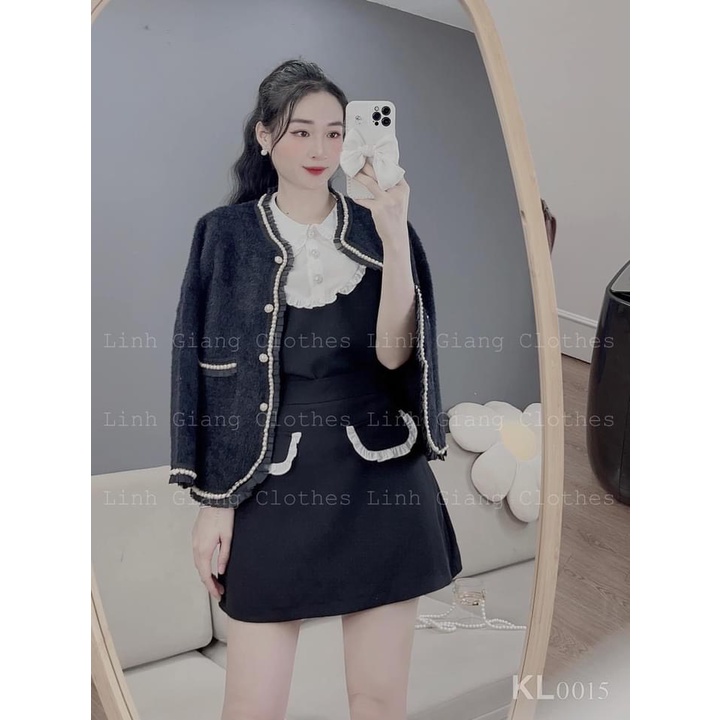 Siêu phẩm áo lông 2 lớp viền nhũ vàng hit hottt
