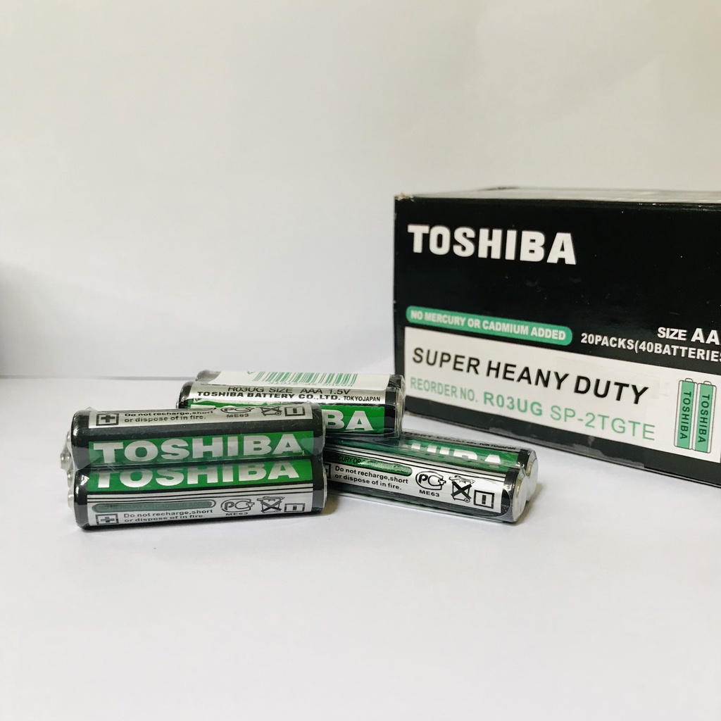 Pin AAA TOSHIBA chính hãng, pin tiểu nhỏ dùng cho điều khiển, thiết bị gia định