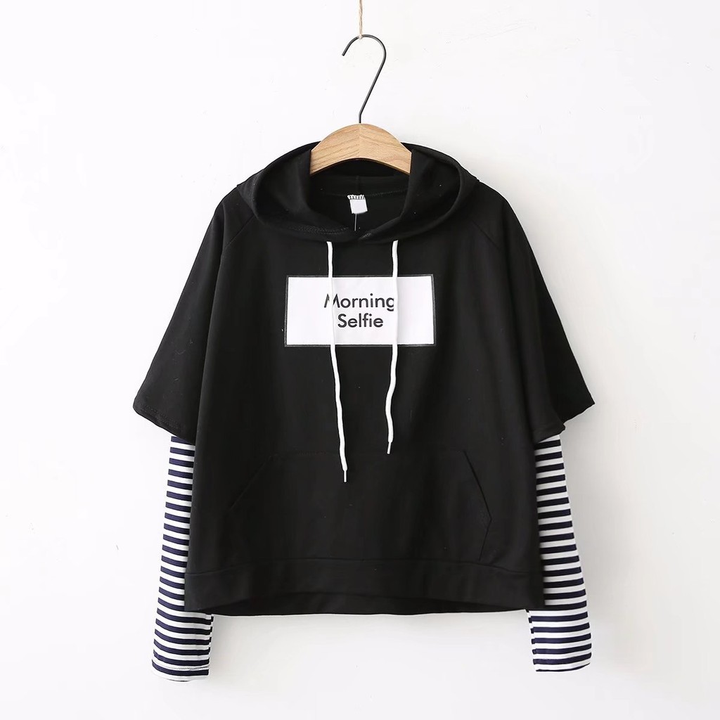 Áo Hoodie In Chữ Morning Sefie Thời Trang