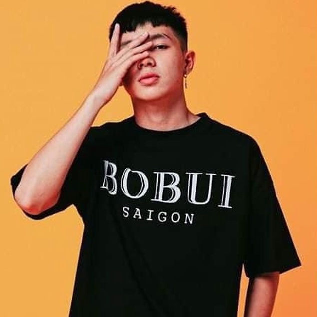 Áo phông phản quang unisex BOBUI form rộng tay lỡ chất thun cotton mềm mát
